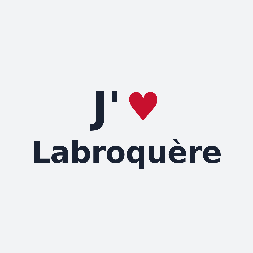 Poster personnalisé Labroquère — design J'aime Labroquère