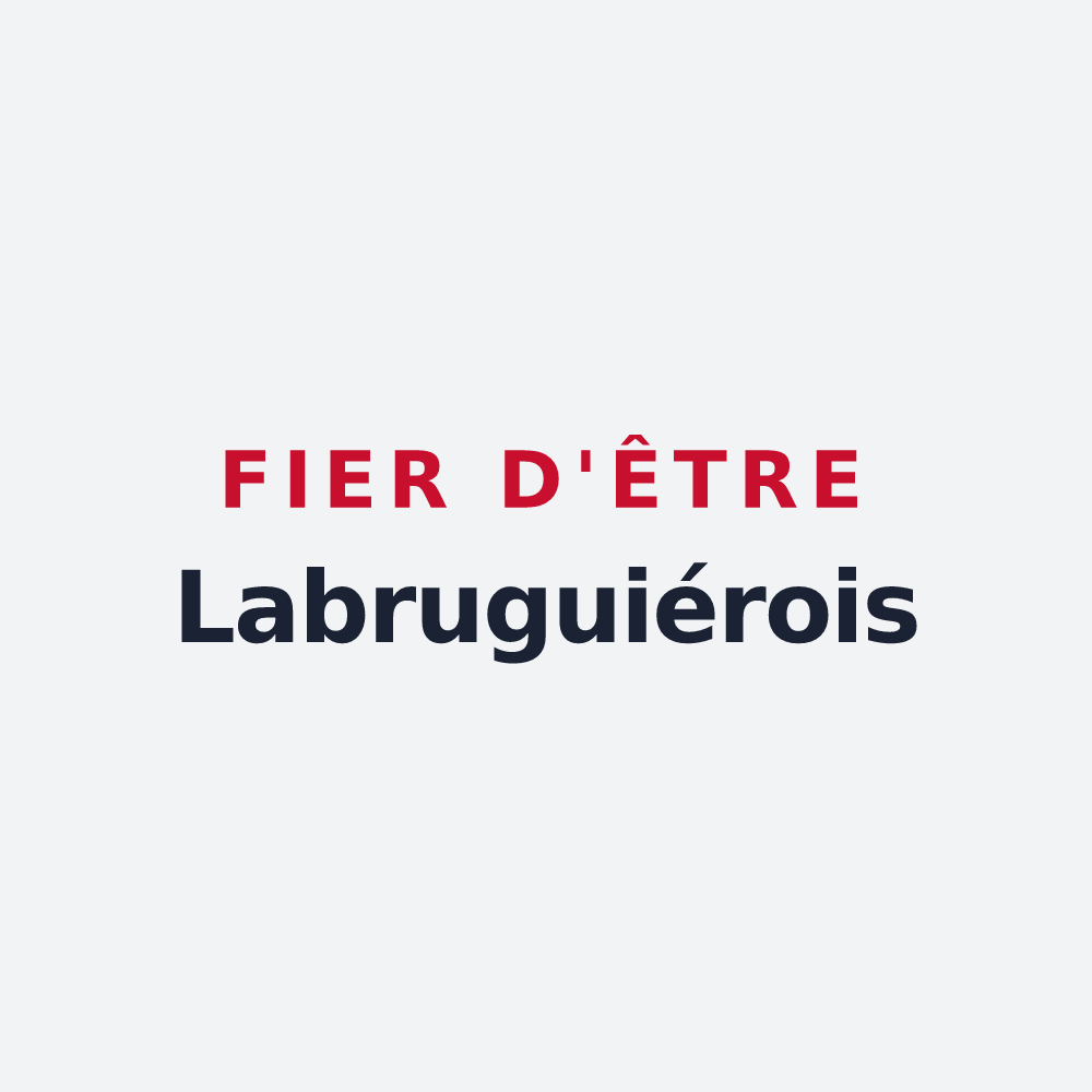 Poster « Fier d'être Labruguiérois » — design pour Labruguière