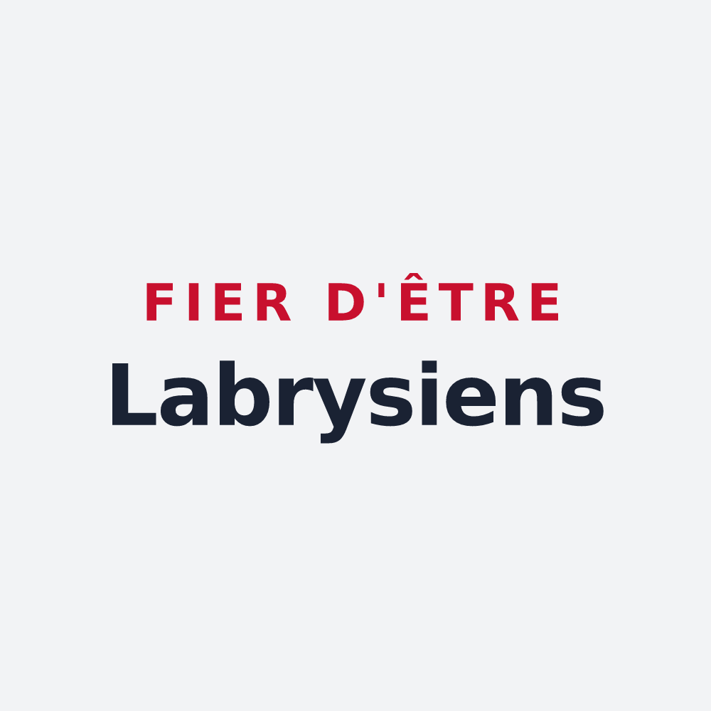 Poster « Fier d'être Labrysiens » — design pour Labry