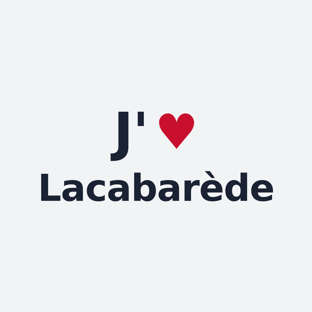 Poster personnalisé Lacabarède — design J'aime Lacabarède