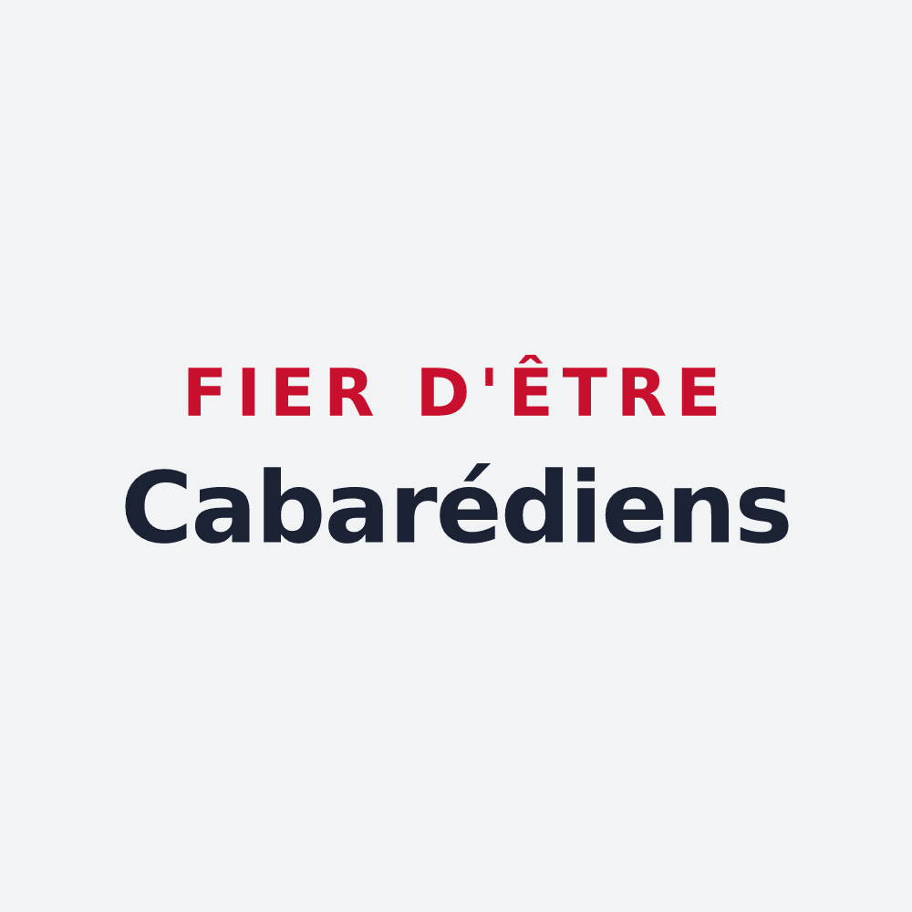 Poster « Fier d'être Cabarédiens » — design pour Lacabarède