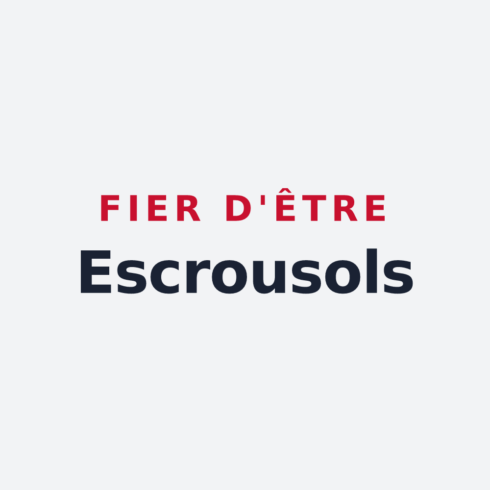 Poster « Fier d'être Escrousols » — design pour Lacapelle-Escroux