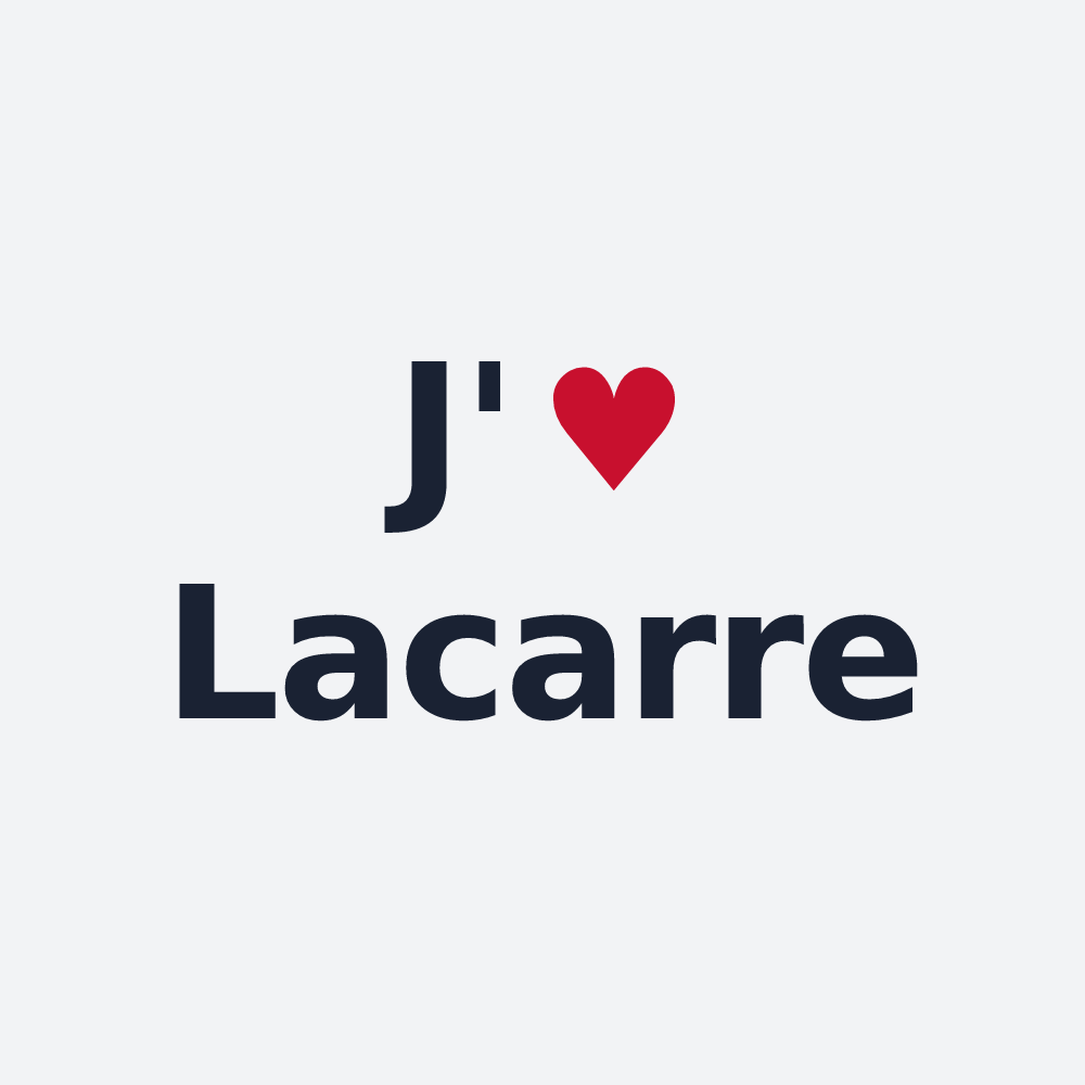 Poster personnalisé Lacarre — design J'aime Lacarre