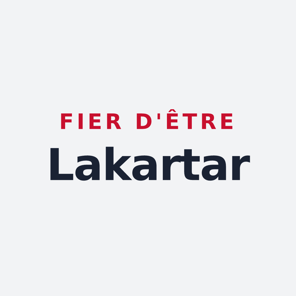 Poster « Fier d'être Lakartar » — design pour Lacarre