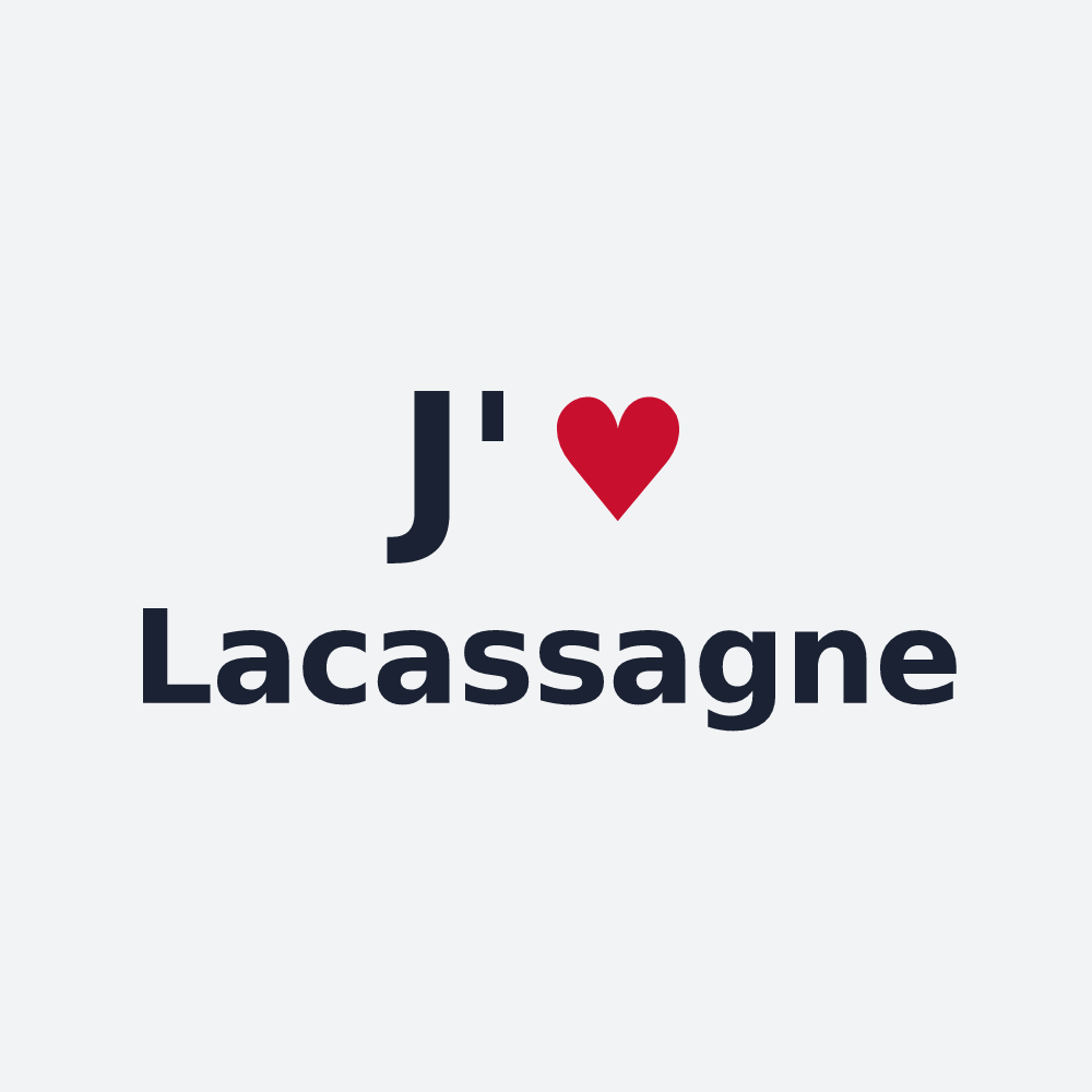 Poster personnalisé Lacassagne — design J'aime Lacassagne