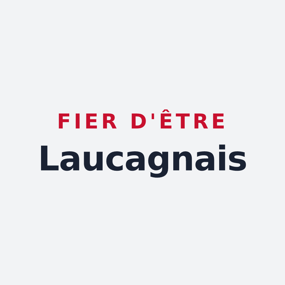 Poster « Fier d'être Laucagnais » — design pour Lacaugne