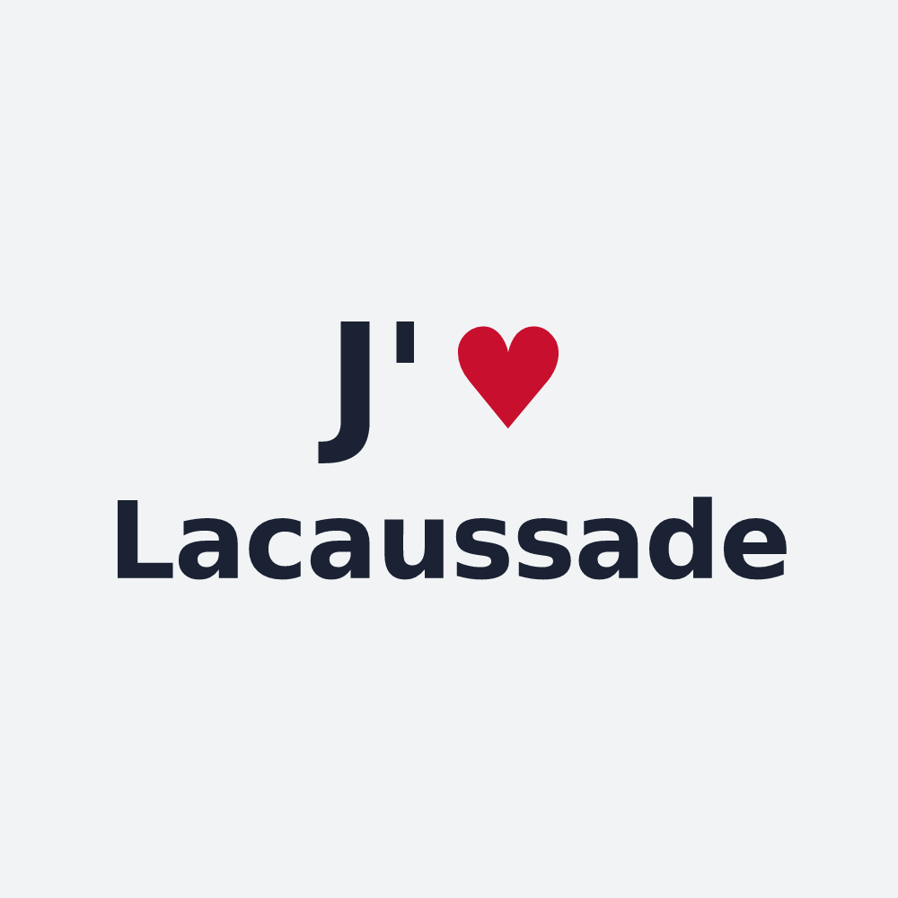 Poster personnalisé Lacaussade — design J'aime Lacaussade