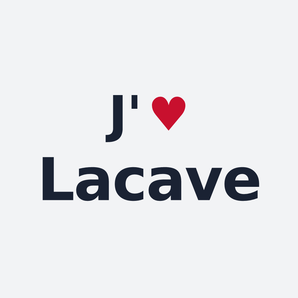 Poster personnalisé Lacave — design J'aime Lacave