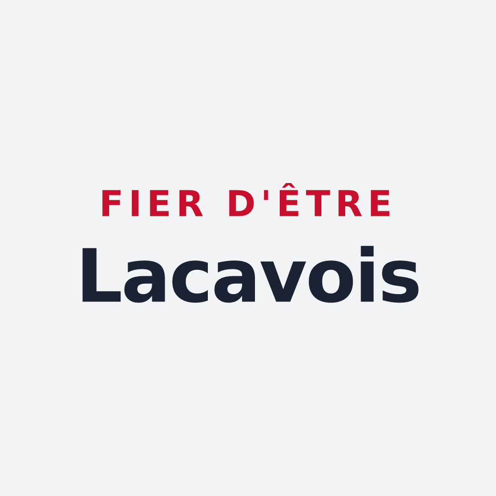 Poster « Fier d'être Lacavois » — design pour Lacave