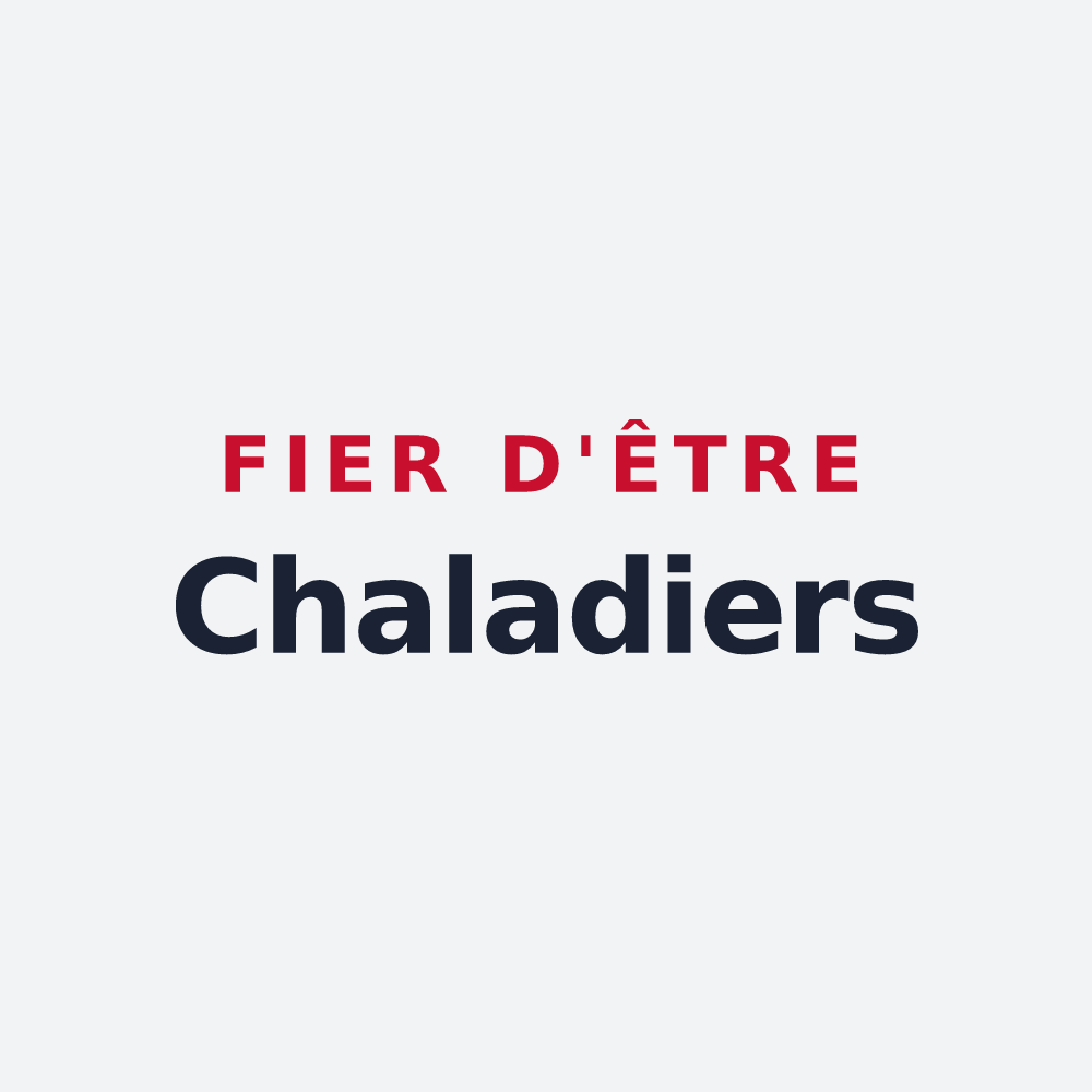 Poster « Fier d'être Chaladiers » — design pour Lachalade