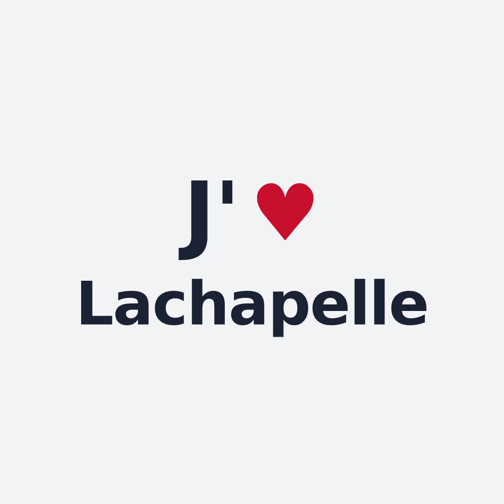 Poster personnalisé Lachapelle — design J'aime Lachapelle
