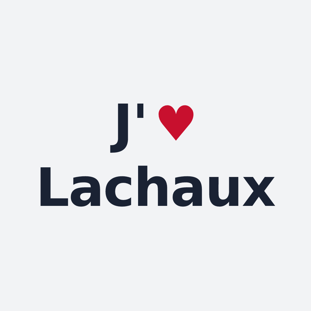 Poster personnalisé Lachaux — design J'aime Lachaux