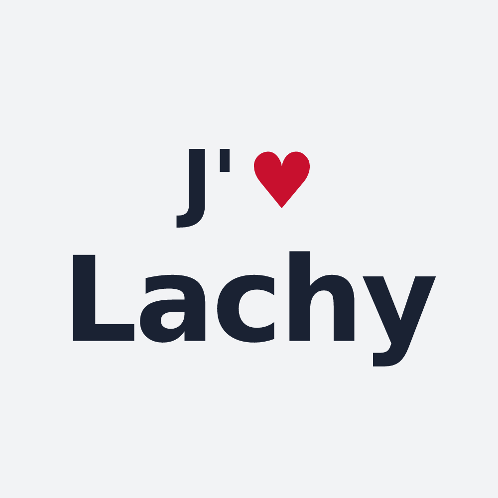 Poster personnalisé Lachy — design J'aime Lachy