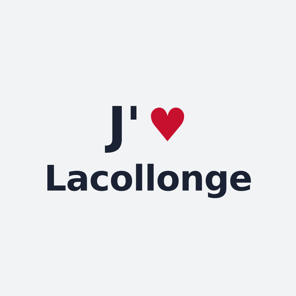 Poster personnalisé Lacollonge — design J'aime Lacollonge