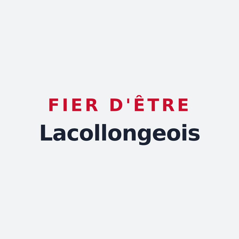 Poster « Fier d'être Lacollongeois » — design pour Lacollonge