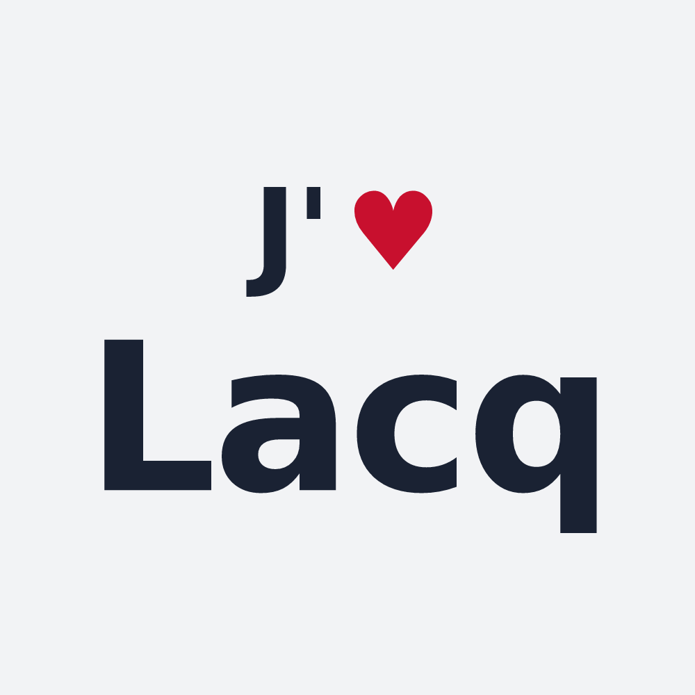 Poster personnalisé Lacq — design J'aime Lacq