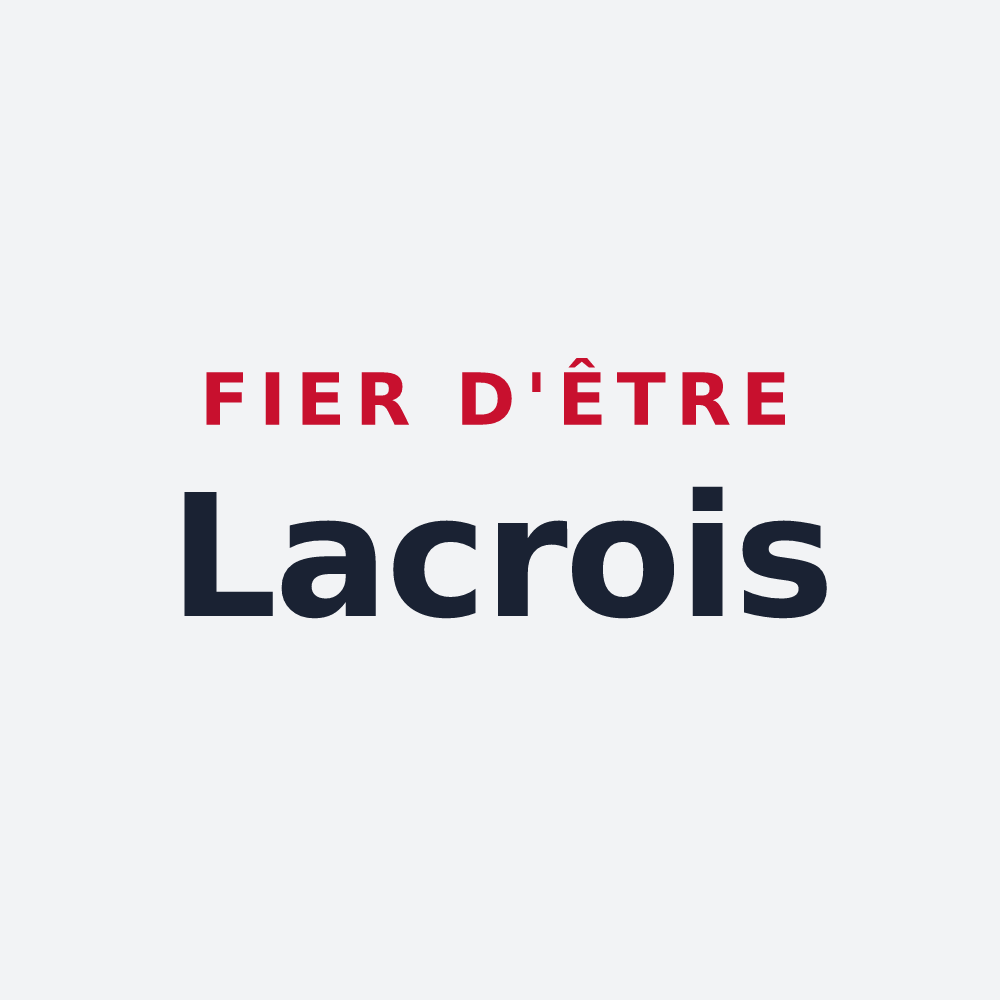 Poster « Fier d'être Lacrois » — design pour Lacres