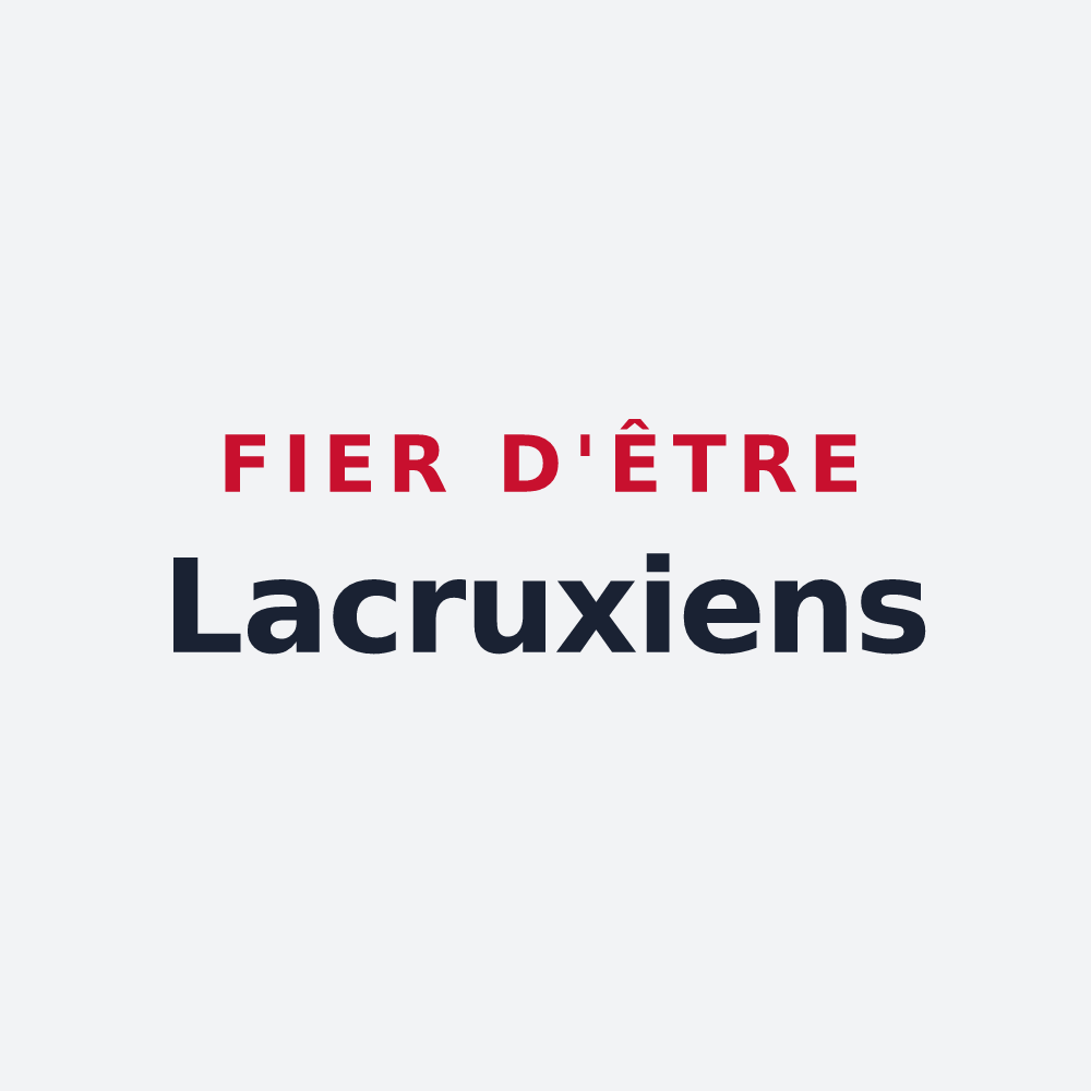 Poster « Fier d'être Lacruxiens » — design pour Lacroix-sur-Meuse
