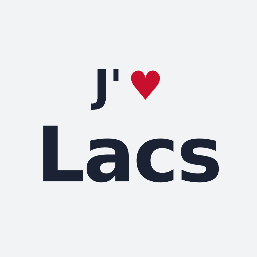 Poster personnalisé Lacs — design J'aime Lacs