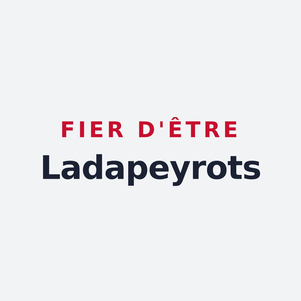 Poster « Fier d'être Ladapeyrots » — design pour Ladapeyre