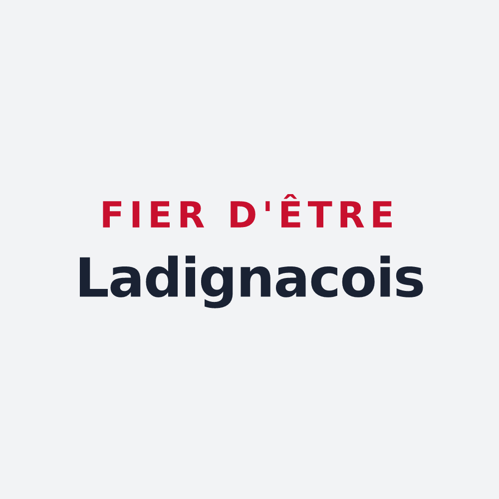 Poster « Fier d'être Ladignacois » — design pour Ladignac-sur-Rondelles