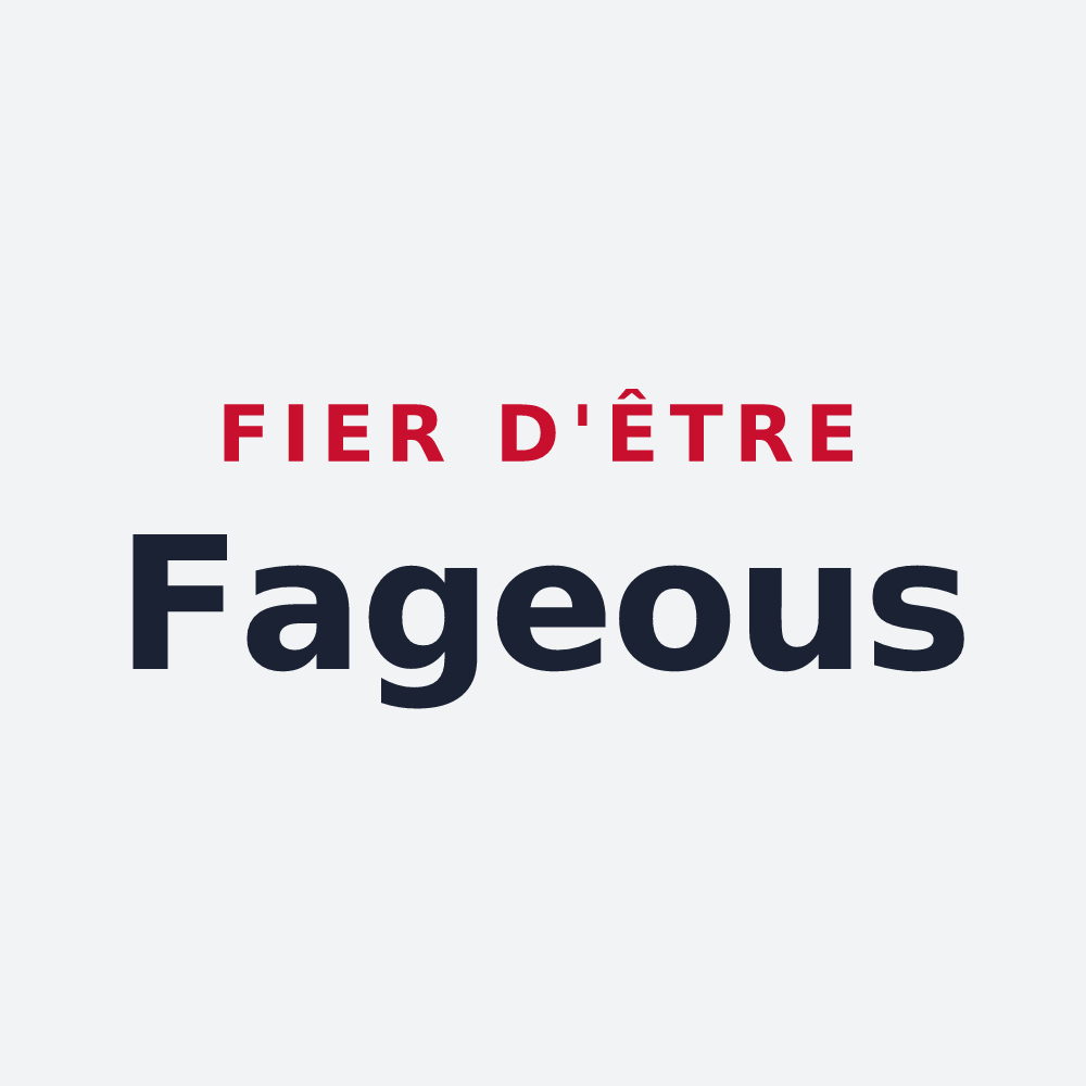 Poster « Fier d'être Fageous » — design pour Lafage-sur-Sombre