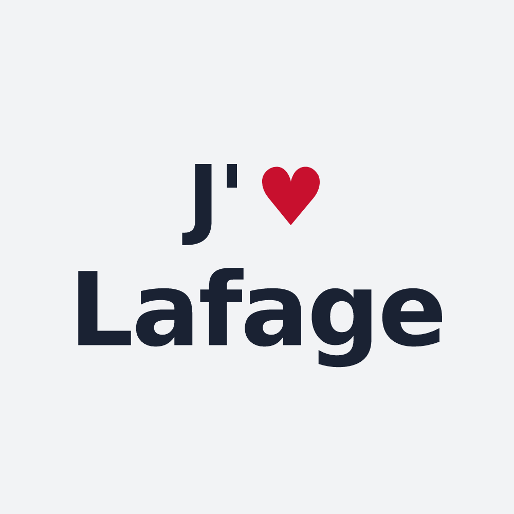 Poster personnalisé Lafage — design « J'aime Lafage » imprimé sur le poster