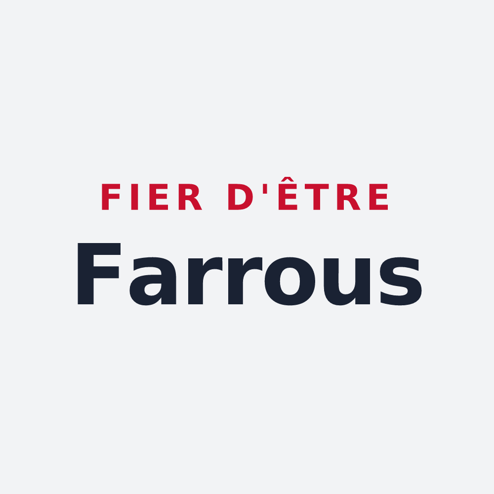Poster « Fier d'être Farrous » — design pour Lafarre