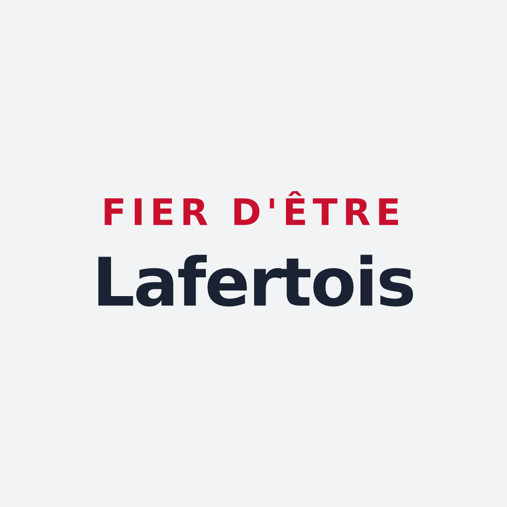 Poster « Fier d'être Lafertois » — design pour Laferté-sur-Amance