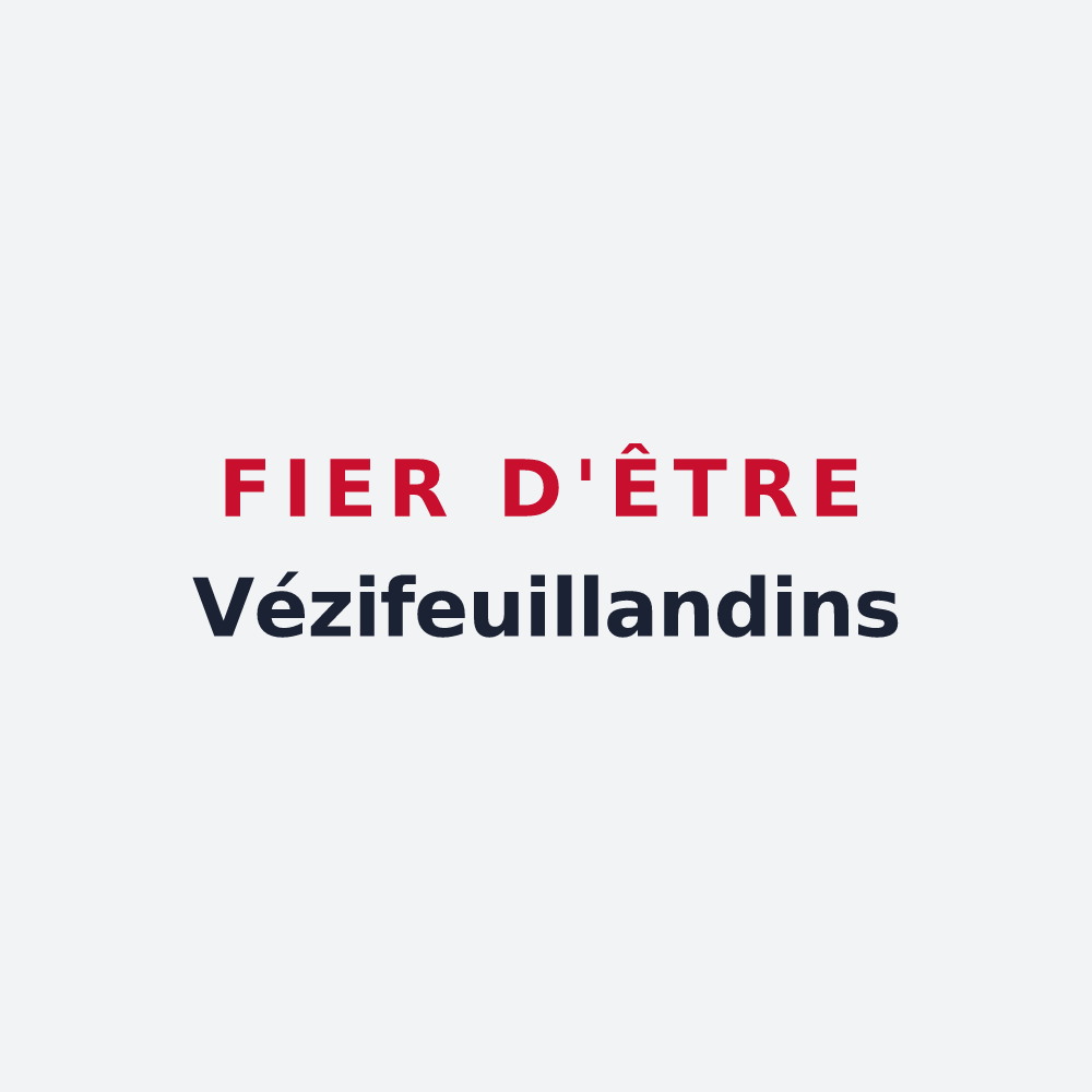 Poster « Fier d'être Vézifeuillandins » — design pour Lafeuillade-en-Vézie