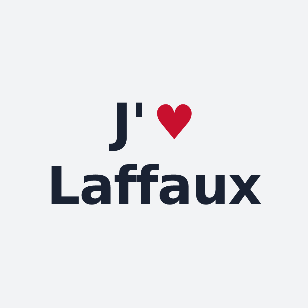 Poster personnalisé Laffaux — design J'aime Laffaux