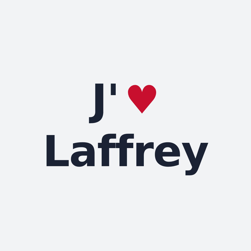Poster personnalisé Laffrey — design J'aime Laffrey