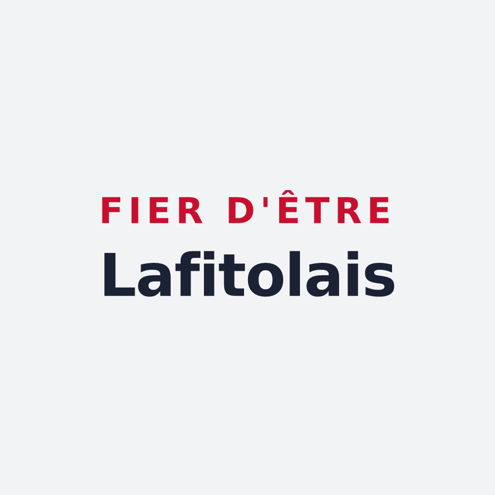 Poster « Fier d'être Lafitolais » — design pour Lafitole