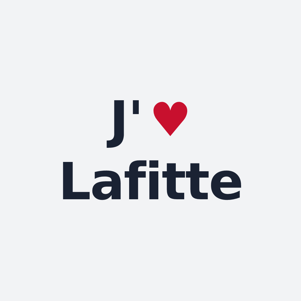 Poster personnalisé Lafitte — design J'aime Lafitte