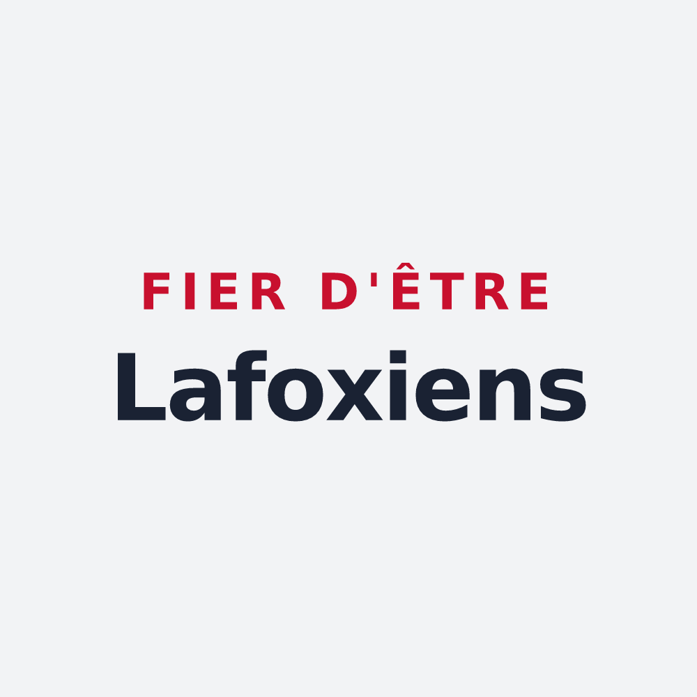 Poster « Fier d'être Lafoxiens » — design pour Lafox
