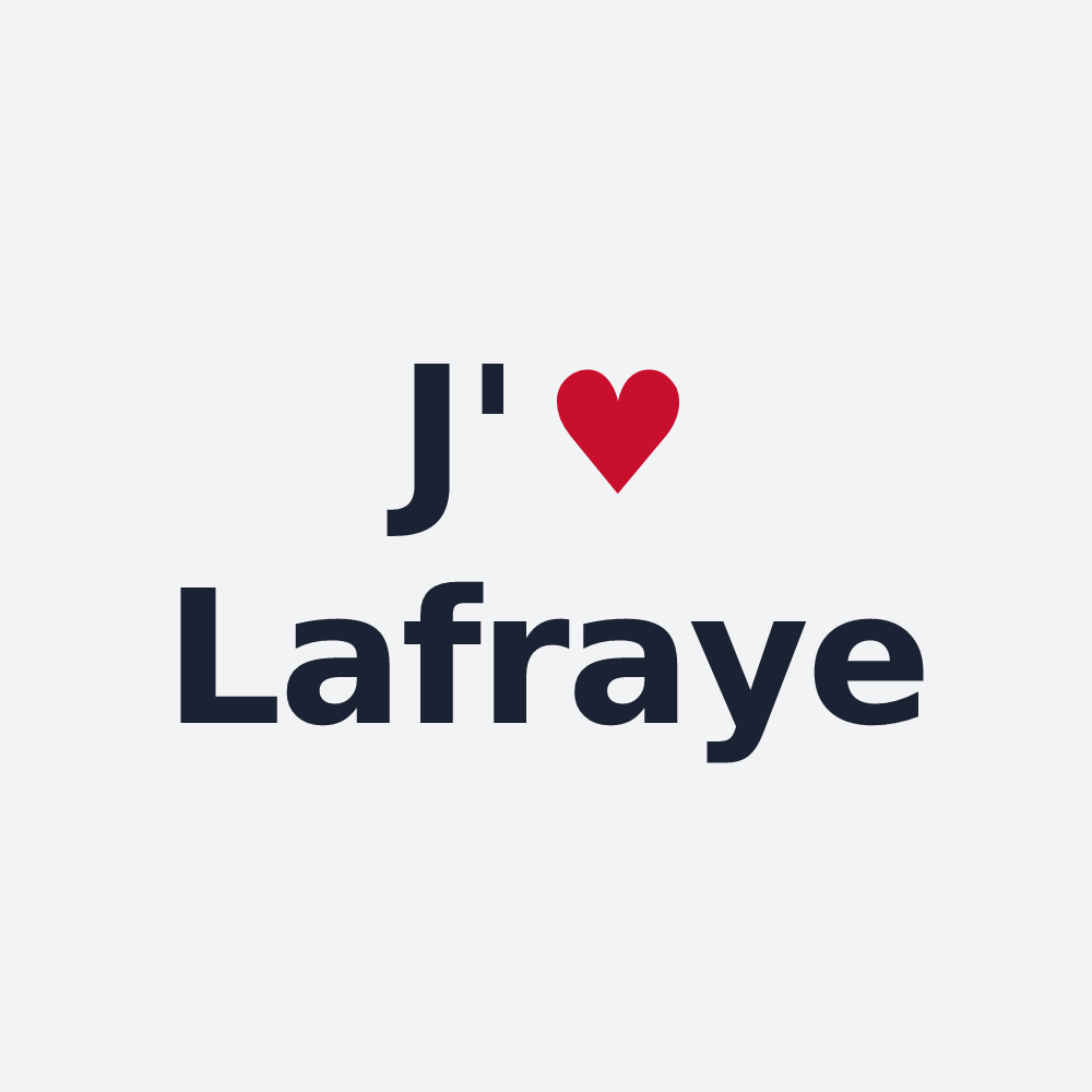 Poster personnalisé Lafraye — design J'aime Lafraye