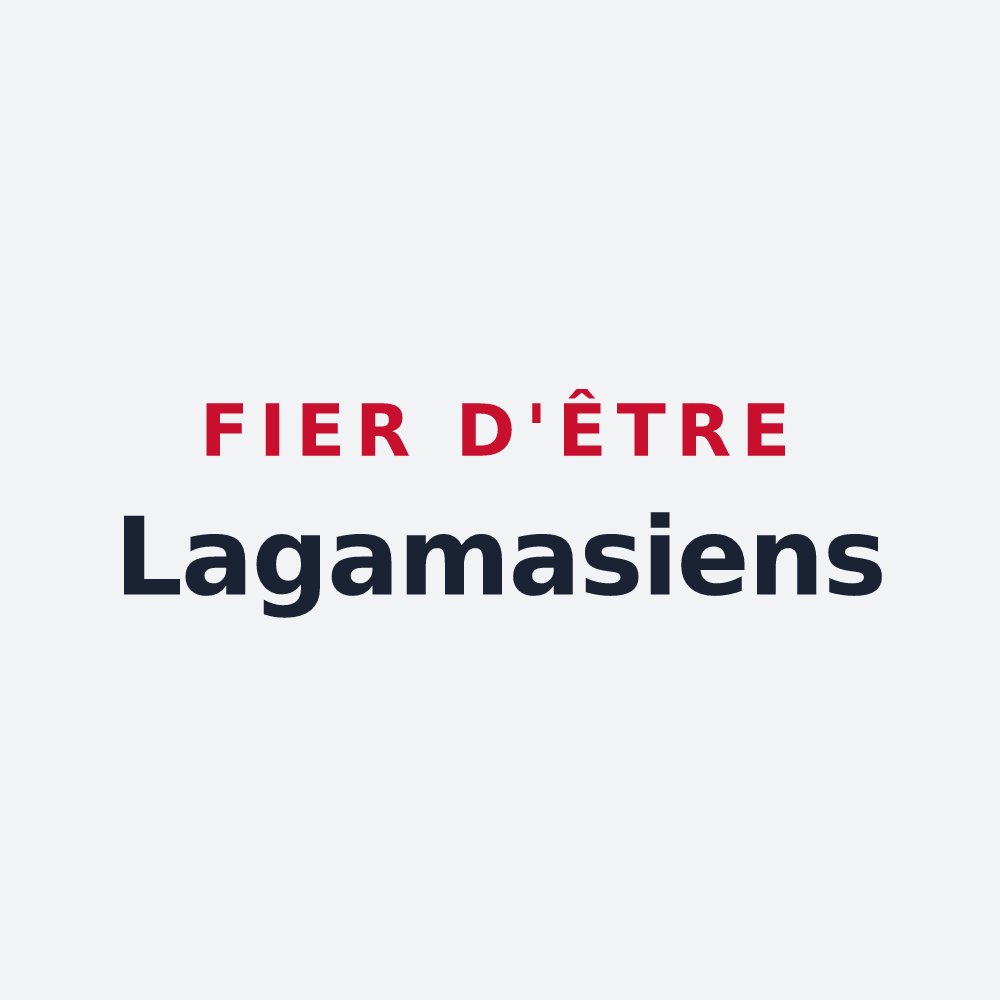 Poster « Fier d'être Lagamasiens » — design pour Lagamas
