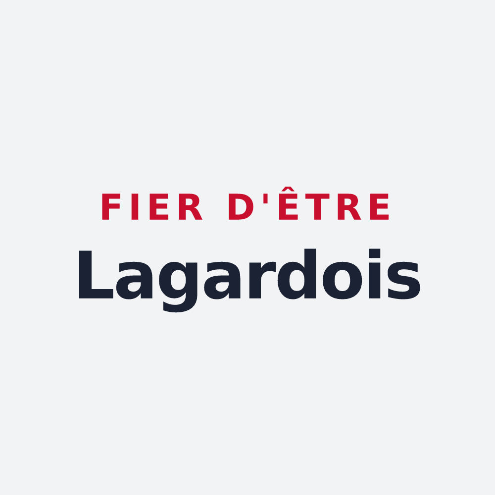 Poster « Fier d'être Lagardois » — design pour Lagarde