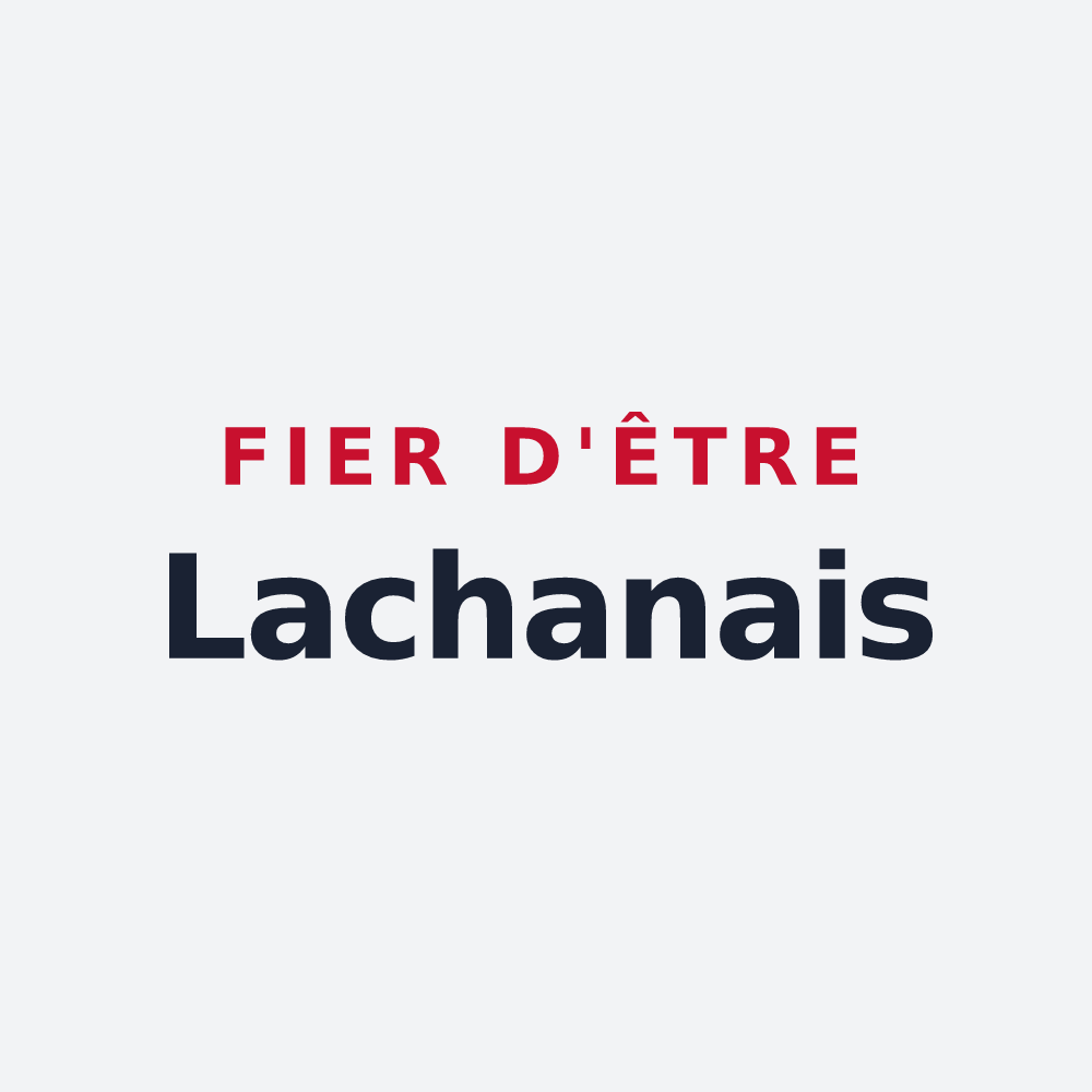 Poster « Fier d'être Lachanais » — design pour Lagarde-Hachan