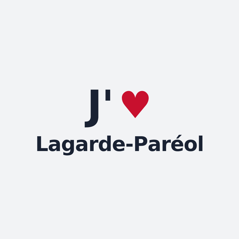 Poster personnalisé Lagarde-Paréol — design J'aime Lagarde-Paréol