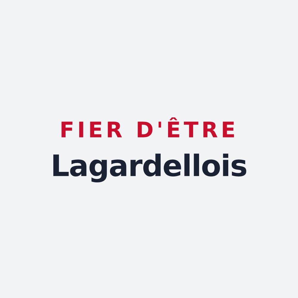 Poster « Fier d'être Lagardellois » — design pour Lagardelle-sur-Lèze
