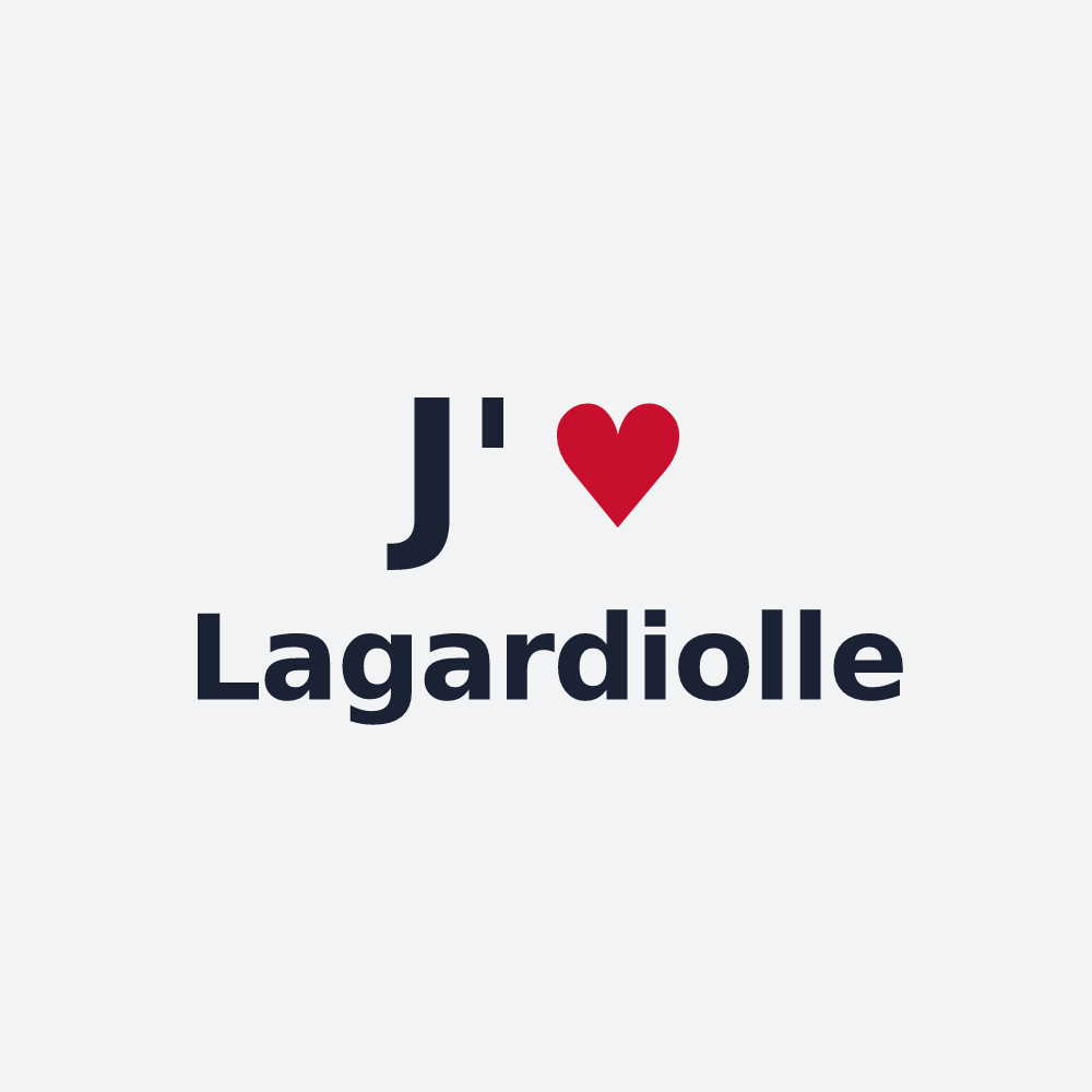 Poster personnalisé Lagardiolle — design J'aime Lagardiolle