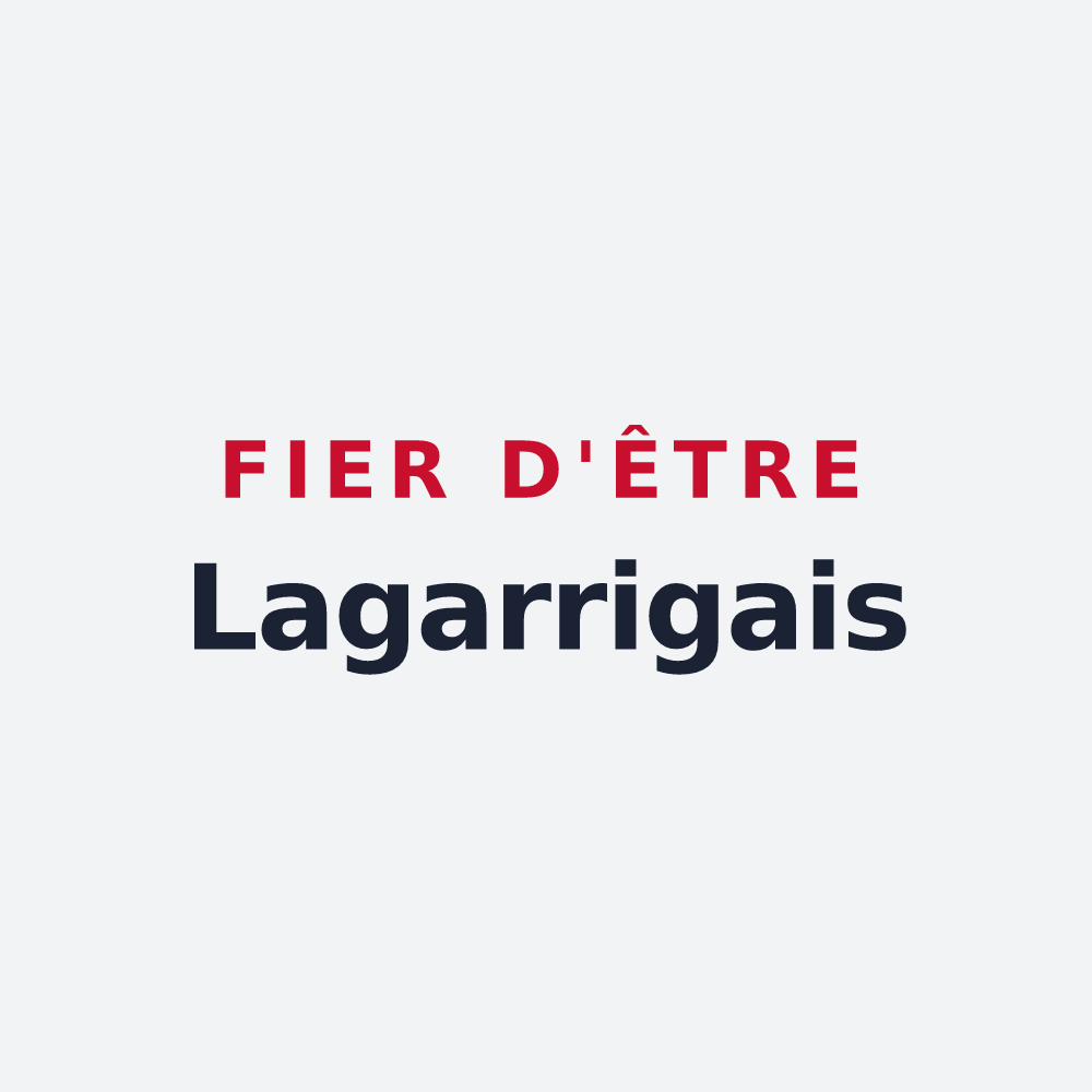 Poster « Fier d'être Lagarrigais » — design pour Lagarrigue