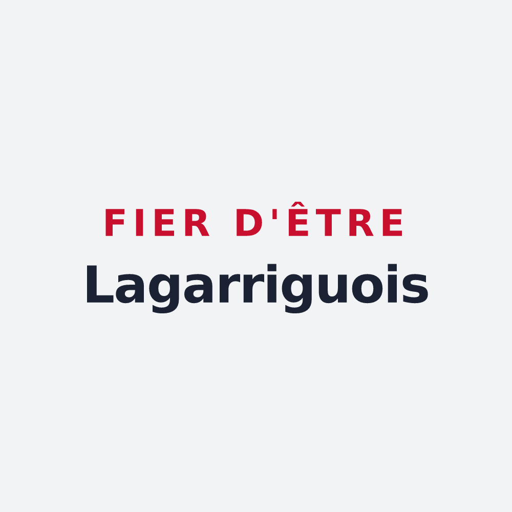 Poster « Fier d'être Lagarriguois » — design pour Lagarrigue
