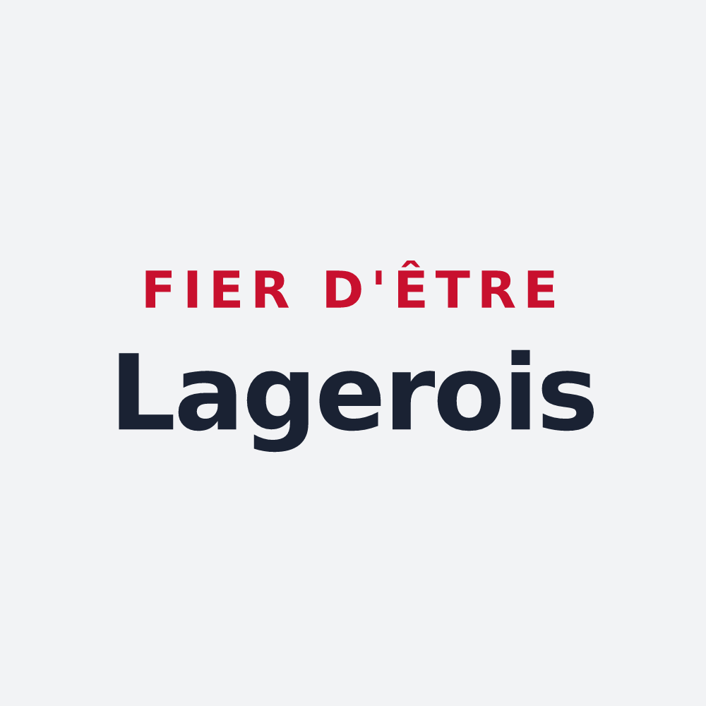 Poster « Fier d'être Lagerois » — design pour Lagery