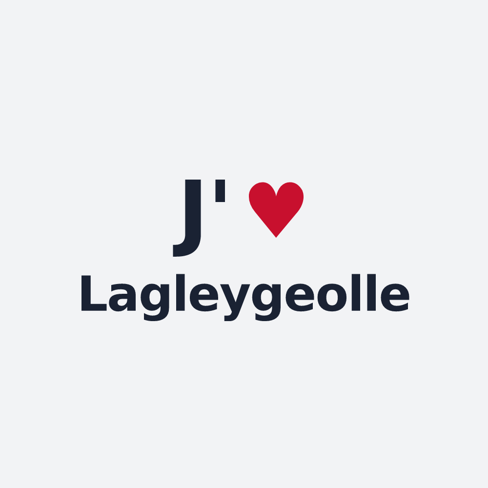 Poster personnalisé Lagleygeolle — design J'aime Lagleygeolle