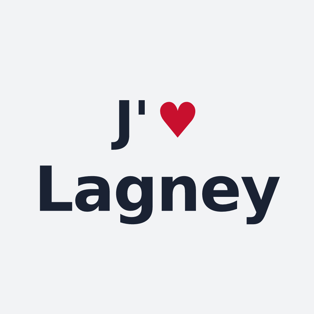 Poster personnalisé Lagney — design J'aime Lagney
