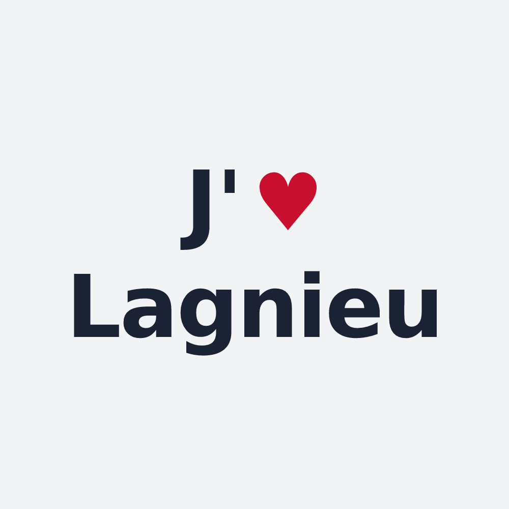 Poster personnalisé Lagnieu — design J'aime Lagnieu