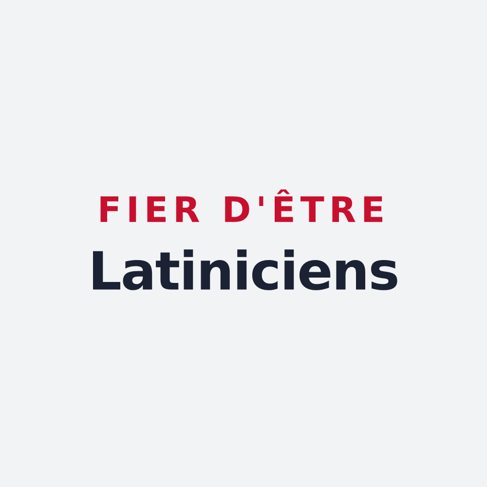 Poster « Fier d'être Latiniciens » — design pour Lagny-le-Sec