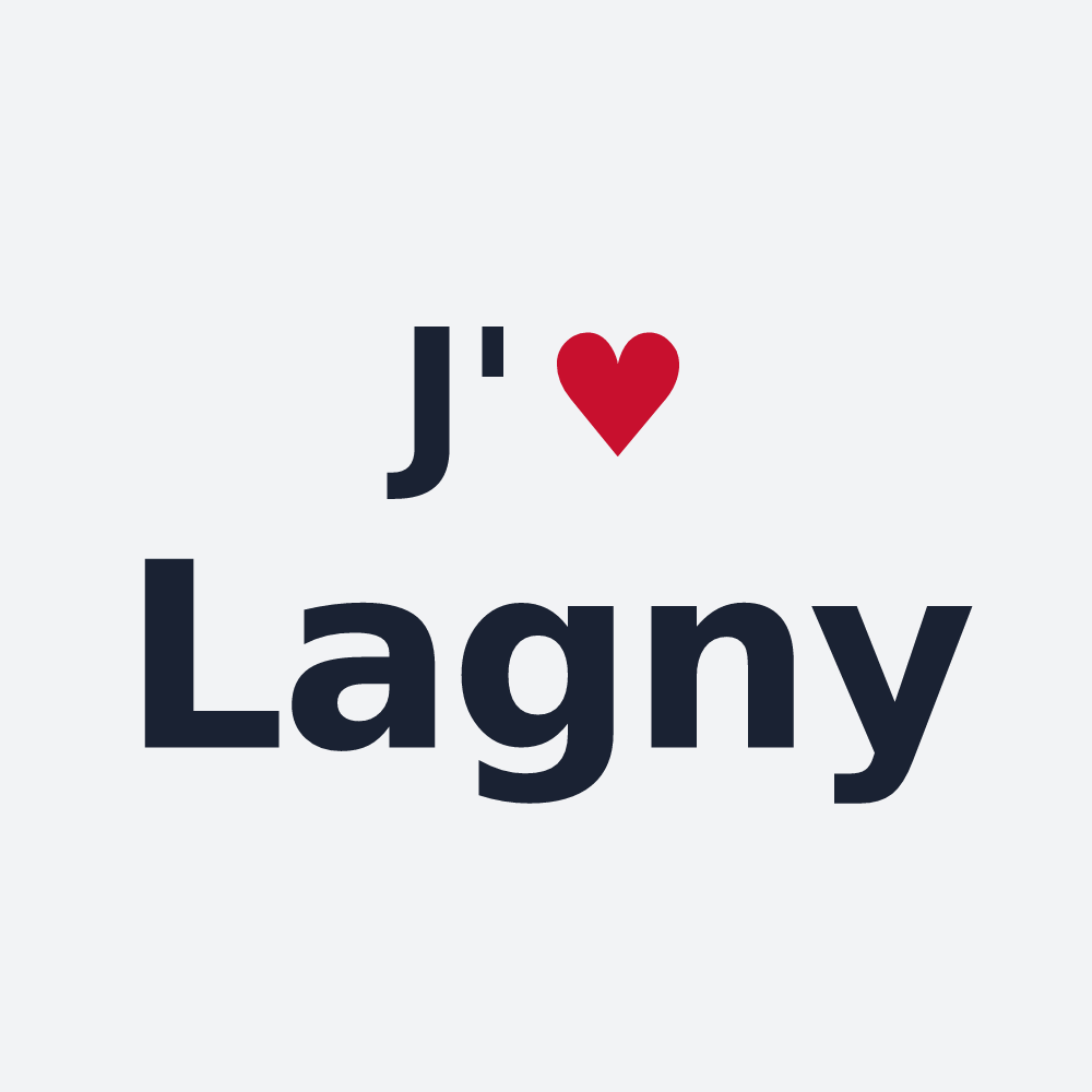 Poster personnalisé Lagny — design J'aime Lagny